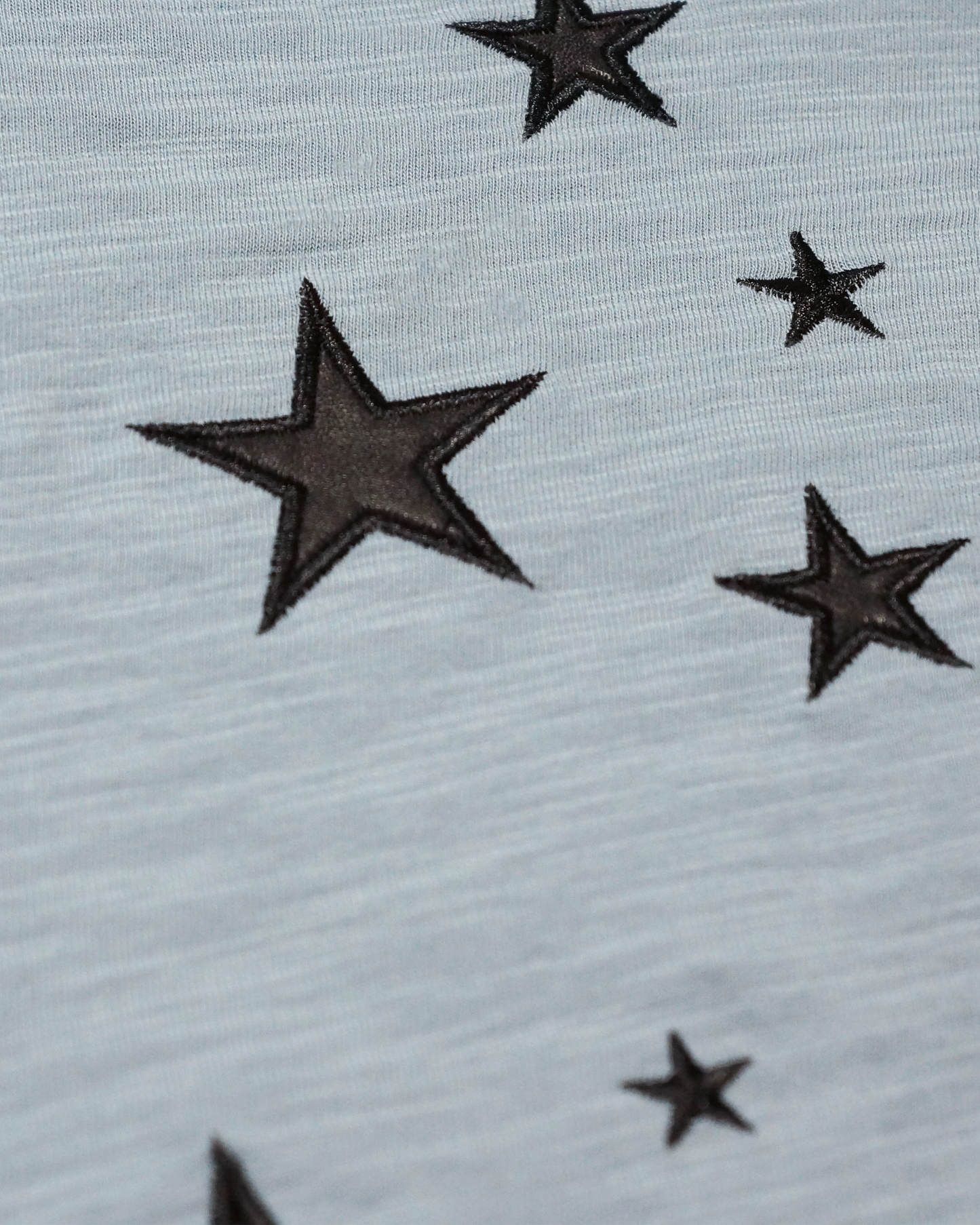 Star Roped-Neck Long Sleeve Shirt